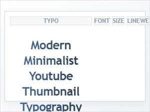 Modern Minimalist Typography for Youtube Thumbnails